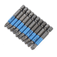 Brocas de chave de fenda elétrica anti-deslizamento, brocas de chave de fenda elétrica de lado único anti-impacto ph2 1/4 hex shank 10 peças 2024 - compre barato