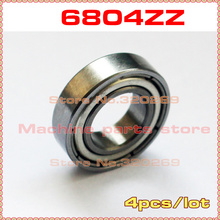 4pcs radial 6804RS 61804ZZ 6804ZZ ball bearing 20*32*7 20x32x7mm metal shield 61804Z F6804zz flange deep groove ball bearing 2024 - buy cheap