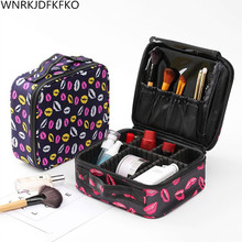 Women Fashion Cosmetic Bag Travel Makeup Organizer Professional Make Up Box Cosmetic Bag Portable Cosmetic 2024 - buy cheap