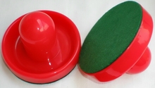 Palhetas felpudas para mesa 1 pç vermelho 96mm 3-3/4 ", puxador de mesa hóquei de ar de feltro alta qualidade 2024 - compre barato