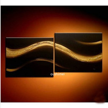 Handmad Modern Pictures On Canvas Black Abstract Oil Painting Landscape Handpainting Wall Artwork Calligraphy Hang Craft Picture 2024 - buy cheap