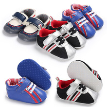 New Pu leather baby First walkers baby moccasins Patch anti-slip baby shoes soft sole kids Sneakers Toddler Sports shoes 2024 - buy cheap