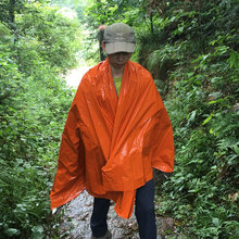Кемпинг портативный водонепроницаемый аварийное одеяло первой помощи спасательный занавес спасательный тент на открытом воздухе выживания оранжевый инструмент 2024 - купить недорого