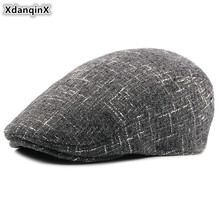 XdanqinX 2019 New Style Adult Men Autumn Winter Warm Hats  Plus Velvet Thicker Berets Dad's Winter Hats Fashion Male Forward Hat 2024 - buy cheap