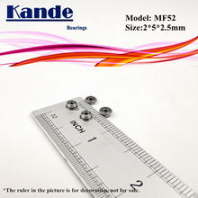 Kande подшипники 10 шт. MF52ZZ MF52Z MF52 Z MF52 ZZ MF52 Миниатюрный фланцевый подшипник f2x5x2, 5 мм 2024 - купить недорого