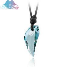 Miss Lady Gold color Crystal Casual Sporty teen wolf Pendant Necklaces Wholesale Fashion Jewelry for men MLS4401 2024 - buy cheap