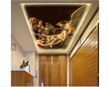3d-фотообои на заказ, настенные фрески в европейском стиле, для потолка, религиозные фигуры, Френки, для гостиной 2024 - купить недорого