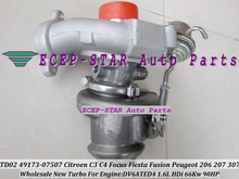 Free Ship TD025 49173-07505 49173-07503 49173-07502 Turbo For FORD For Focus Fiesta C-MAX 207 307 For Citroen C3 C4 1.6L HDi 2024 - buy cheap