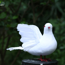 Artificial Decorative Simulation Pigeon Artificial Foam Feather White Pigeon Bird DIY Decor Wedding Ornament Home Wedding Decor 2024 - buy cheap