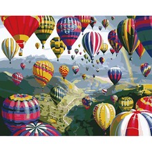 Dream hot air balloon Picture On the Wall Acrylic Oil Painting By Numbers Home Decor Abstract Drawing Unique crafts Gifts DYH027 2024 - buy cheap