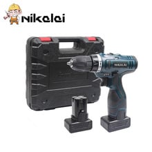 NEW 25V Electric drill driver with spare lithium battery Cordless screwdriver electric gun plastic suitcase box power tools 2024 - buy cheap