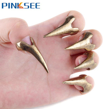 5pcs Fashion Cool Vintage Punk Gothic Talon Knuckle Ring Golden Nail Finger Claw Spike Rings For Women Party Jewelry 2024 - buy cheap