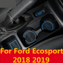 rubber mat door mat anti-slip Cup pad Interior decoration accessory styling Gate slot pad Interior For Ford Ecosport 2018 2019 2024 - buy cheap