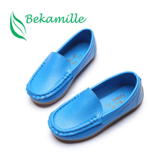 Bekamile Children Shoes 2019 New Child Leather Single Shoes Kids Baby Casual Shoes  Solid Color Student  Sneakers 2024 - buy cheap