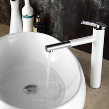 1PCS White Single Handle Basin Waterfall Brass Faucets Bathroom Faucet Sink Basin Mixer Tap JF1835 2024 - buy cheap