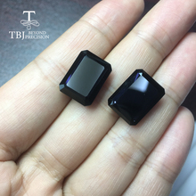 Piedra Natural oct12 x 16mm, tela negra 35,2 CT, dos piezas en un lote, Gema natural para joyería de plata artesanal 2024 - compra barato