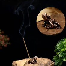 1 PC Home Statue Inscription Incense Holder Burner Decorative Alloy Frog Toad Incense Holder 2x2.5cm 2024 - buy cheap