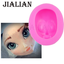 Silicone Mold Girl baby Princess Face Fondant Mold Cake Decorating Tools Chocolate Craft Molds DIY 2016 New Design T0715 2024 - buy cheap