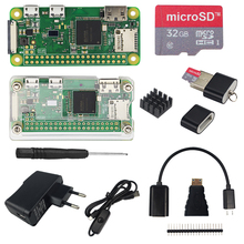 Raspberry Pi Zero W Kit + акриловый чехол + SD-карта на 16/32 ГБ + радиаторы + дополнительный источник питания | Переключатель USB-кабеля для Pi Zero W 2024 - купить недорого