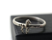 Anel de prata antiga, joias de animais do vintage e da moda para homens e mulheres, joia de cavalo sólido 2024 - compre barato