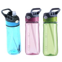 Garrafa de água de plástico 550ml, garrafa para esportes feminina fashion garrafa de água infusor de frutas garrafa de bebida 4 cores 2024 - compre barato