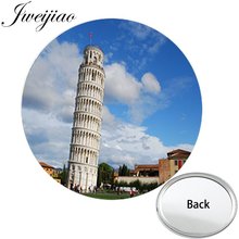 JWEIJIAO The Leaning Tower of Pisa Anniversary One Side Flat Mini Pocket Mirror Compact Makeup Vanity Hand Travel Purse Mirror 2024 - buy cheap