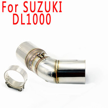 Слипоны для SUZUKI DL1000 глушитель выхлопных газов средняя звеньевая труба средняя трубка для мотоцикла из нержавеющей стали DL1000 V-Открытый Спорт 2024 - купить недорого