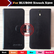 Factory Price! 2017 BLUBOO Xtouch X500 Case 6 Colors Luxury Vintage Dedicated Flip Leather Exclusive Cover Smart Phone+Tracking 2024 - buy cheap