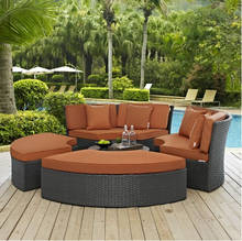 Factory direct sale Sectional Sofa Furniture Wicker 4 Piece Outdoor Daybed Set 2024 - buy cheap