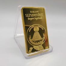 Масонская фремасон символ масонства 24K позолоченный бар памятная монета 1 Oz масонский Золотой бар 2024 - купить недорого