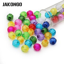 JAKONGO-Cuentas sueltas de calabaza acrílica para hacer pulseras, accesorios artesanales, accesorios de joyería, 6/8/10mm 2024 - compra barato