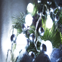 Luzes de cordão alimentadas por bateria, 40led, branco quente, dia das bruxas, natal, natal, festa de ano novo, fadas, casamento, bar, lâmpada de decoração