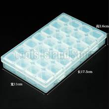 28 Lattice transparent smartphone repair parts storage box IC box Phone repair Tool box 2024 - buy cheap