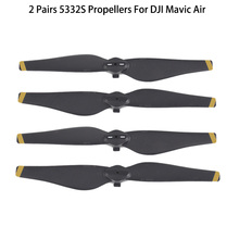 Hélices de hélice de aire DJI Mavic, accesorios para Dron aéreo DJI Mavic, 5332s, raya dorada, 4 piezas, 2 pares, novedad 2024 - compra barato