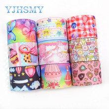 YJHSMY I-19426-1099,10yards 38mm Cartoon Ribbons Thermal transfer Printed grosgrain,Clothing accessories,DIY wrapping materials 2024 - buy cheap
