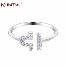 Kinitial Silver Color Libra Ring AAA+ Zircon Ring Fashion Zodiac Constellation Jewelry For Women Sterling bague zodiaque Jewelry 2024 - buy cheap