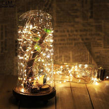 5m 50 LED Light Chain Fairy String Window Garland Silver Lighting Holiday Wedding Party Home Decoration 2024 - buy cheap