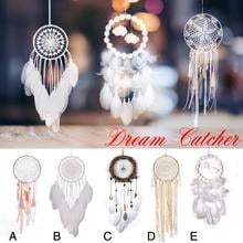 Indian Vintage Wind Chimes Handmade Indian Dream Catcher Net With Feathers Wall Hanging Dreamcatcher Craft Gift Home Decora 2024 - buy cheap