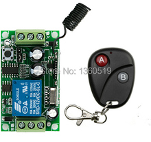 Controle remoto sem fio 1 canais dc12v1ch rf com receptor luz/lâmpada/janela/portas de garagem