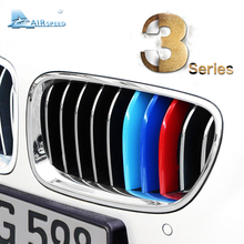 Grade dianteira para bmw 3 series, acessórios de decoração para automóveis, com listras, para modelos e90, f30, f34, 3 gt e 3d 2024 - compre barato