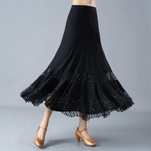 Adult Ballroom Dancing Skirt Black Flamenco Skirts Ballroom Dance Suit Women Waltz Dancing Costumes Dance Wear D0798 2024 - buy cheap