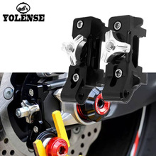 Motorcycle Aluminum Rear Axle Spindle Chain Adjuster Blocks For YAMAHA MT-07 MT07 FZ-07 FZ07 MT FZ 07 2013 2014 2015 2016 2017 2024 - buy cheap