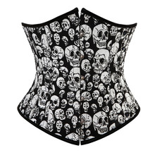 Caudatus espartilho feminino, blusas para mulheres, sexy, caveira, sob o busto, busto, tamanho grande, lingerie corselet 2024 - compre barato