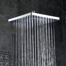 Cabezales de ducha de plástico ABS montados en la pared, cabezal superior de ducha, grifo de ducha de lluvia cuadrado ultrafino de mano sin brazo FS236 2024 - compra barato