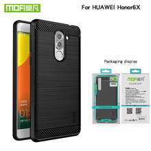 Mofi Mobie Phone case For Huawei Honor 6X Case Silicone Armor Bumper Shockproof Back Cover Case protective case Honor 6X 2024 - buy cheap
