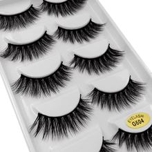 SHIDISHANGPIN 5pairs false eyelashes thick mink eyelashes 3d mink lashes natural false lashes eyelash extension cilios maquiagem 2024 - buy cheap