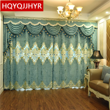 European high quality custom embroidered villa Curtains for Living Room Windows classic luxury Valance Curtain for Bedroom Hotel 2024 - buy cheap