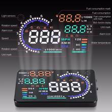 5.5" HUD Car Head Up Display LED Windscreen Projector OBD2 Scanner Vehicle Speed Warning Fuel Consumption Data Diagnostic 2024 - buy cheap