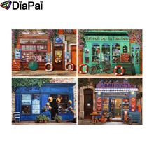 DIAPAI 100% taladro cuadrado/redondo completo 5D DIY pintura de diamante "paisaje de tienda de los niños" 3D bordado punto de cruz decoración del hogar 2024 - compra barato