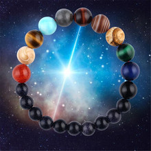 Drosphipping Eight Planets Bead Chakra Bracelet Women Natural Stone Universe Yoga Bracelet homme Solar For Men Jewelry 2024 - buy cheap